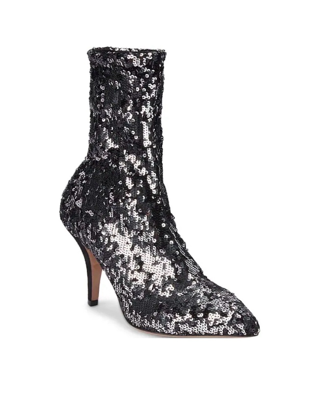Authentic Valentino- Boots Sequin Liquid Metal Glo